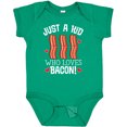 thumbnail image 3 of Inktastic Just a Kid Who Loves Bacon Boys or Girls Baby Bodysuit, 3 of 5
