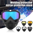thumbnail image 2 of Safety Welding Mask Goggles Breathable Full Face Protective Flame Resistant Welding Goggles with Mask for Cutting Grinding, 2 of 7