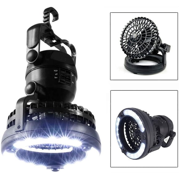 Portable Led Camping Lantern With Ceiling Fan - Hurricane Emergency Survival Kit