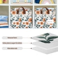 thumbnail image 4 of Yayeee Foldable Storage Basket for Shelves with Handles Set of 2 Waterproof Cloth Bins, Flowers Pattern, 4 of 7