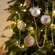 thumbnail image 3 of 50pzs 6cm Esferas LabgNavideñas Fiesta Adornos Arbol Navideñas Oro Blanco, 3 of 5