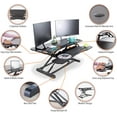 thumbnail image 4 of Stand Steady FlexPro Hero Standing Desk Converter - 37" Sit to Stand Desk with Keyboard Tray, 4 of 9