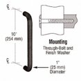 thumbnail image 2 of CRL M1651010B 1" Oil Rubbed Bronze Solid Pull Handle - 10", 2 of 3