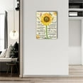 thumbnail image 6 of Farmhouse Sunflower Wall Art Rustic Hummingbird Pictures Wall Decor Inspirational Quotes Canvas Painting Print Artwork Modern Home Decor Framed for Living room Bedroom Bathroom (Sunflower01, 16"×12"), 6 of 6