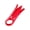 Red, variant on Handheld Cable Stripping Tool with Pointed Tip Rings Grip, Plastic Manual Wire Stripper for Home Repair, Wiring Tasks and Cable Preps