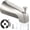 Brushed Nickel, variant on Tub Spout with Diverter – Slip-Fit Bathtub Faucet Spout Replacement, 1/2” Copper Pipe Connection, Easy to Install, Universal for Bathroom Shower (Chrome)