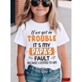 thumbnail image 1 of if We Get in Trouble..." Print Creative T-Shirts, Soft & elastic Comfy Crew Neck Short Sleeve Tee, Girls' Summer Tops,, 1 of 6