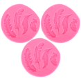 thumbnail image 4 of Feather Silicone , Backing Mould Pink Three-dimensional Feather Shape  For Hard Candy For Chocolate Snacks, 4 of 8