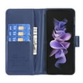 thumbnail image 3 of Case for Samsung Galaxy Z Fold 7 5G, PU Leather Wallet Flip Cover [3 Card Slots & 1 Money Pocket] [Magnetic Closure] [Stand Kickstand] Folio Phone Case for for Samsung Galaxy Z Fold 7, Blue, 3 of 5