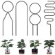 thumbnail image 1 of Enrejado para plantas de interior de 4 piezas Enrejado para plantas de interior, enrejado para plantas trepadoras de metal, soporte para plantas en macetas, es un gran regalo para un amigo TUNC Sencillez, 1 of 5