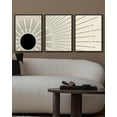 thumbnail image 4 of SHENIFY Boho Sun Wall Art Black Lines Warm Minimalist Bohemain Wall Printing Prints Decor 11x14in3pcs Black Framed, 4 of 5