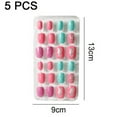 thumbnail image 3 of Fake Press on Nails for Kids, Kids False Nails Children Artificial Fake Nail Tips Pre Glue Full Cover Short Nails for Girls Kids Teens Nail Art Decoration, 3 of 6