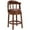 Brown, variant on Tcbosik 360 Degree Swivel Bar Stools, Leather Upholstered Counter Height Barstool with Wood Frame for Dining Room, Living Room, Black