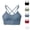Grey, variant on Sports Bras for Women Quick Drying Moisture Wicking Strappy Bra Lightweight Racerback Push Up Bralettes Workout Bra