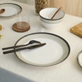 thumbnail image 6 of Earth & Clay Harlow 12-Piece Dinnerware Set Earthenware, Beige, 6 of 7