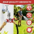 thumbnail image 5 of 2-Way Heavy Duty Hose Y Splitter, 3/4" GHT Stainless Steel Garden/Water Hose Connector, Full Flow Adapter with Wrench, 5 of 8