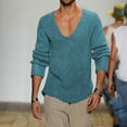 thumbnail image 2 of Mens Knit Wool V Neck Long Sleeve Sweater Jacket, 2 of 6