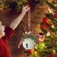thumbnail image 6 of Traditional Christmas Jingle Bells, Metal Sleigh Bell Ornaments in Red, White, Green for Tree, Wreath and Window Decor, 6 of 6