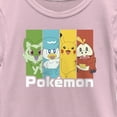 thumbnail image 2 of Girl's Pokemon Colorful Friends  Graphic Tee Light Pink X Small, 2 of 4