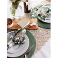 thumbnail image 4 of Design Imports Set de 6 Sets de Table Ronds en Polypropylène Tissé Vert Lurex Varié, 4 of 4