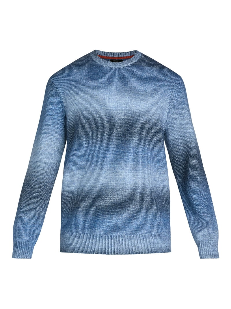 Tribekka 44 Men's Ombre Stripe Crewneck Sweater XS-3XL, Soft Knit