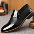 thumbnail image 4 of Mepaouo Mens Oxfords Leather Dress Shoes Monk Strap Classic Low Top Loafers Cap Toe Formal Business Shoes, 4 of 8