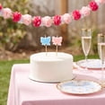 thumbnail image 2 of Pink and Blue Bow Birthday Candles Set, 6 Pieces, by Way To Celebrate, 2 of 7