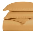 thumbnail image 2 of 300 Thread Count 100% Egyptian Cotton Solid Duvet Cover & Pillow Shams, 2-Piece Duvet Cover Set by Blue Nile Mills – Twin, Gold, 2 of 11