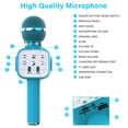 thumbnail image 3 of Syenll Karaoke Microphone, 6-in-1 Wireless Microphone for Kids, Mic Speaker Birthday Gifts Toys for Girls Boys (Blue), 3 of 9