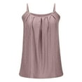 thumbnail image 4 of tarylea Womens Tank Tops Sleeveless Eyelet Square Neck Spaghetti Strap Pleated Camisole Casual Summer Dressy Tops, 4 of 6