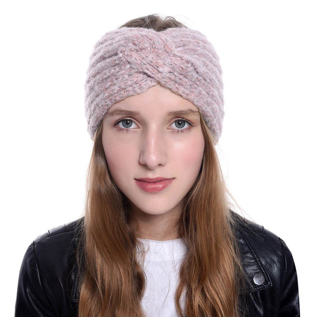 MIARHB MIARHB New Women Girls Headbands Winter Cross Braided Headband