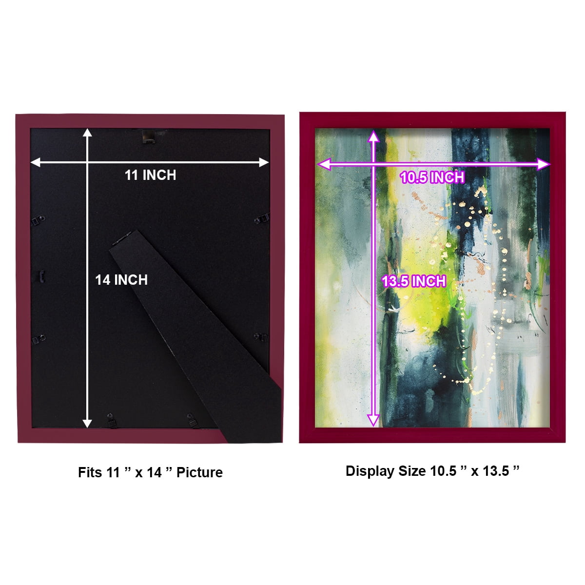 Treetops I - Framed Print w/glass - Cherry Red
