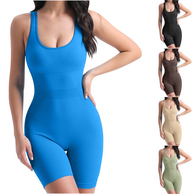 Seamless Yoga Jumpsuit, High-Compression Design, Moisture-Wicking Fabric, Versatile Aerial Suit, For Women, Gym/Studio Use, Lightweight Stretch Material, Performance Wear, Travel Friendly, Body