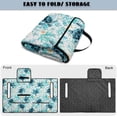 thumbnail image 6 of Xixirimido Quilted Golf Cart Seat Blanket Universal Heavy Duty Golf Cart Seat Cover Towel for EZGO Yamaha Club Car & More 2-Seater Carts Foldable Seat Covers, Sea Turtle Corals Starfish, 6 of 8