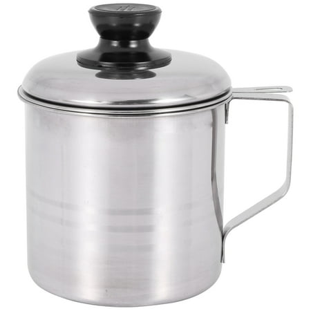 

Oil Strainer Pot / Grease Can 1.5 Quart Stainless Steel Oil Storage Can Container With Fine Mesh Strainer Suitable For Storing Frying Oil And Cooking Grease