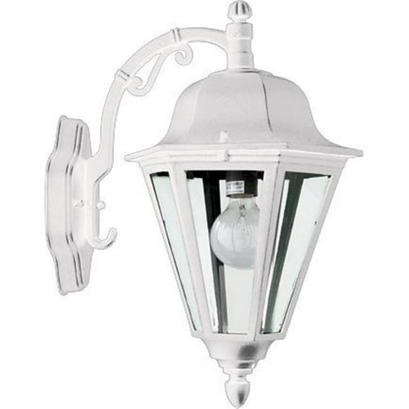 Dabmar Lighting GM138-W Daniella Wall Fixture with Clear Glass - 13W DL-S13-GU24 120V&#44; White