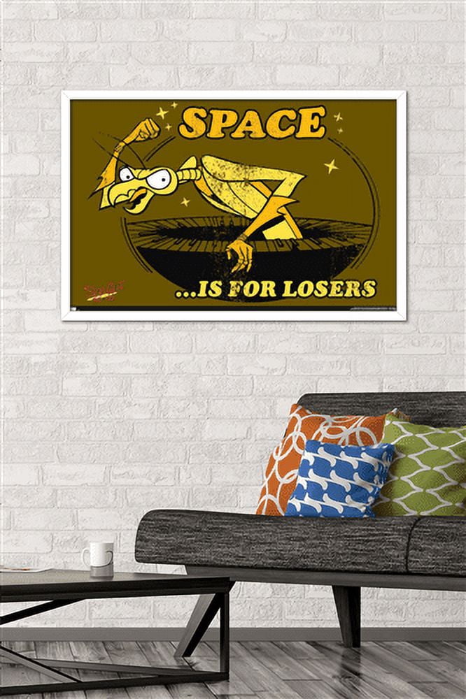 Space Ghost Coast to Coast - Space Is For Losers Wall Poster, 22.375" x 34", Framed