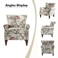 thumbnail image 6 of Floral Accent Chairs 2 Pieces Upholstered Armchairs Bedroom Living Room, 6 of 9