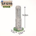 thumbnail image 3 of THOPBPRK Aquarium Ruins Building Ornament, City Architecture Decor for Fish Tank, Hidden Cave Habitat for Aquatic Pets, Resin Landscaping Accessory, 3 of 6