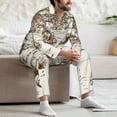 thumbnail image 7 of Lsque Western Desert Cowboys3 Pattern Long Sleeve Pajama Set for Men - Soft 2-Piece Sleepwear and Loungewear Set with Pockets, Comfy Nightwear-Medium, 7 of 7