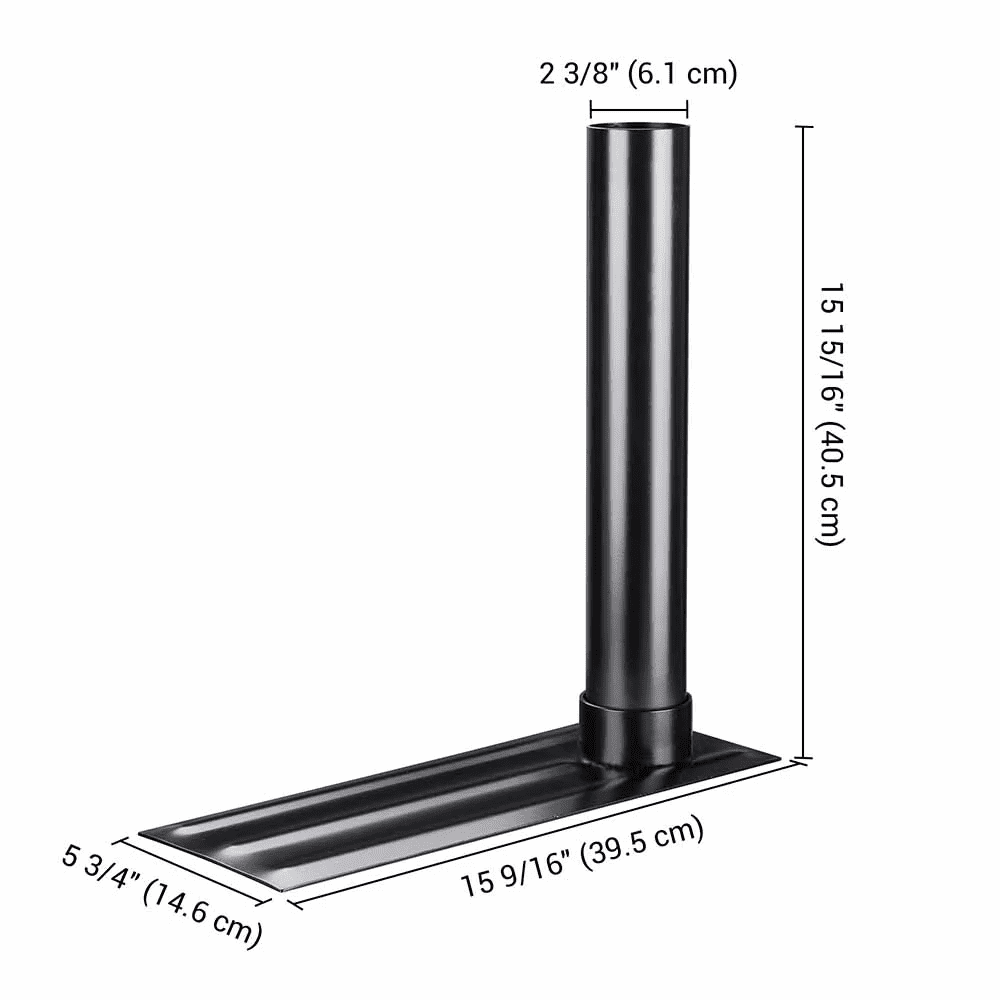 Yescom Portable Telescopic Tailgating Flagpoles Tire Mount, Black