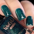 thumbnail image 5 of Whats Up Nails - Teal Good Moment Nail Polish Dark Teal with Gold to Green Iridescent Glitter Lacquer Varnish Made in USA 12 Free Cruelty Free Vegan Clean, 5 of 7