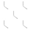 thumbnail image 2 of xinxixnxx Support d'Étagère Robuste Mural Forme L Blanc 10 Pouces 5Set, 2 of 6