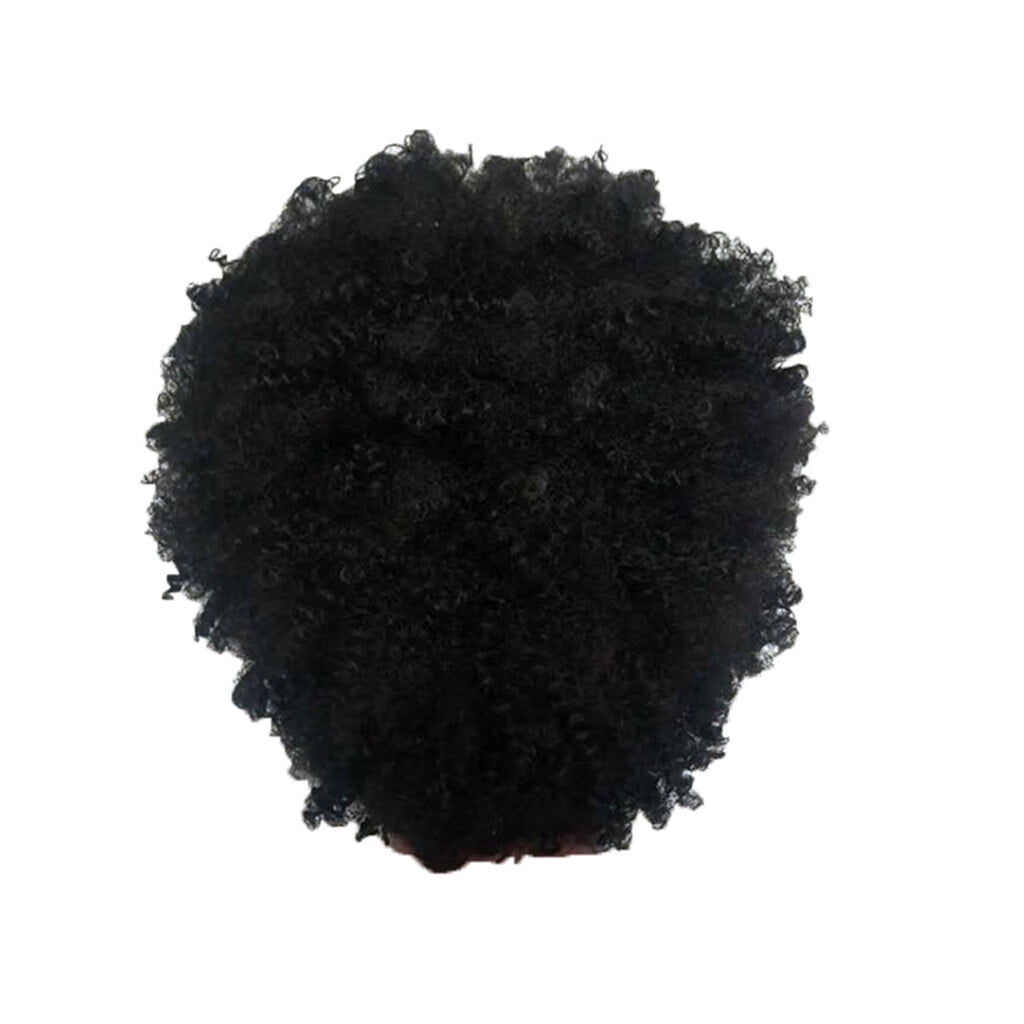 DOPI Human Hair Wigs For Women Black Color Natural Lace Hair Women's Fashion Wig Black Synthetic Hairshort Wigs hair Wave W