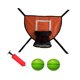 thumbnail image 2 of Trampolín, aro de baloncesto, portería de baloncesto, juguete deportivo, juego de portería, accesorio de trampolín para todas las edades, base ligera. naranja, 2 of 8