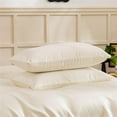 thumbnail image 5 of DBOZE 3 Pieces Satin Duvet Cover With Zipper Closure Bedding Sets 1800 Series Luxury Rich Silk Silky Super Soft Solid Color Reversible Honeymoon Wrinkle Free (Queen,Beige), 5 of 5
