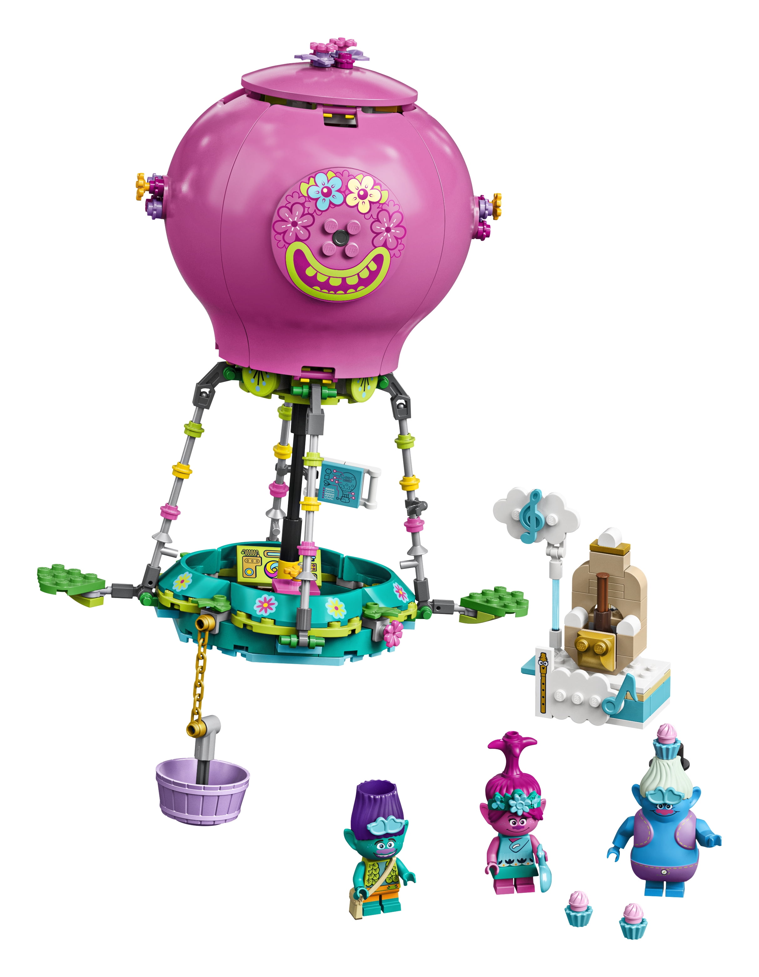 LEGO Trolls World Tour Poppy's Hot Air Balloon Adventure 41252 Building Kit (250 -