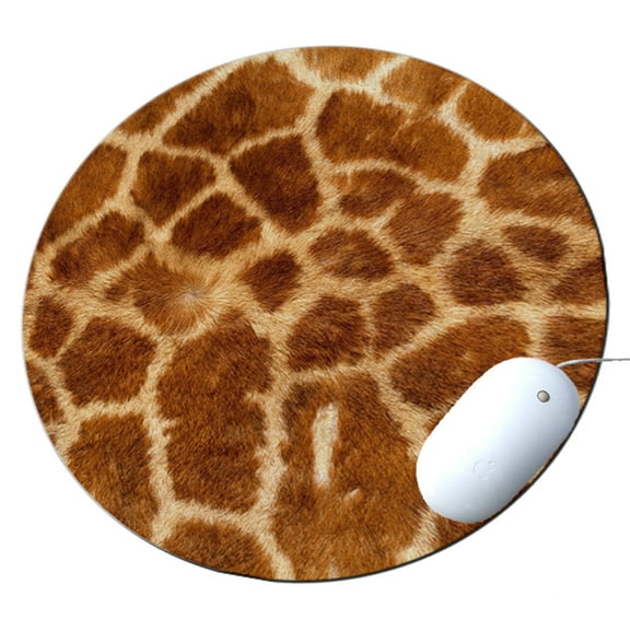 KuzmarK Round Mousepad / Hot Pad / Trivet - Giraffe