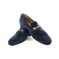 thumbnail image 2 of Men's Dress Shoes Loafer with Gold Buckle Slip On Formal Modern Classic, 2 of 5