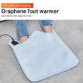 thumbnail image 3 of Electric Graphene Foot Warmer Dual Side Foot Heating Pad Under Desk 15.7x15.7in Multifunctional Soft, 3 of 4